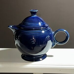 Elegant Blue Ceramic Teapot